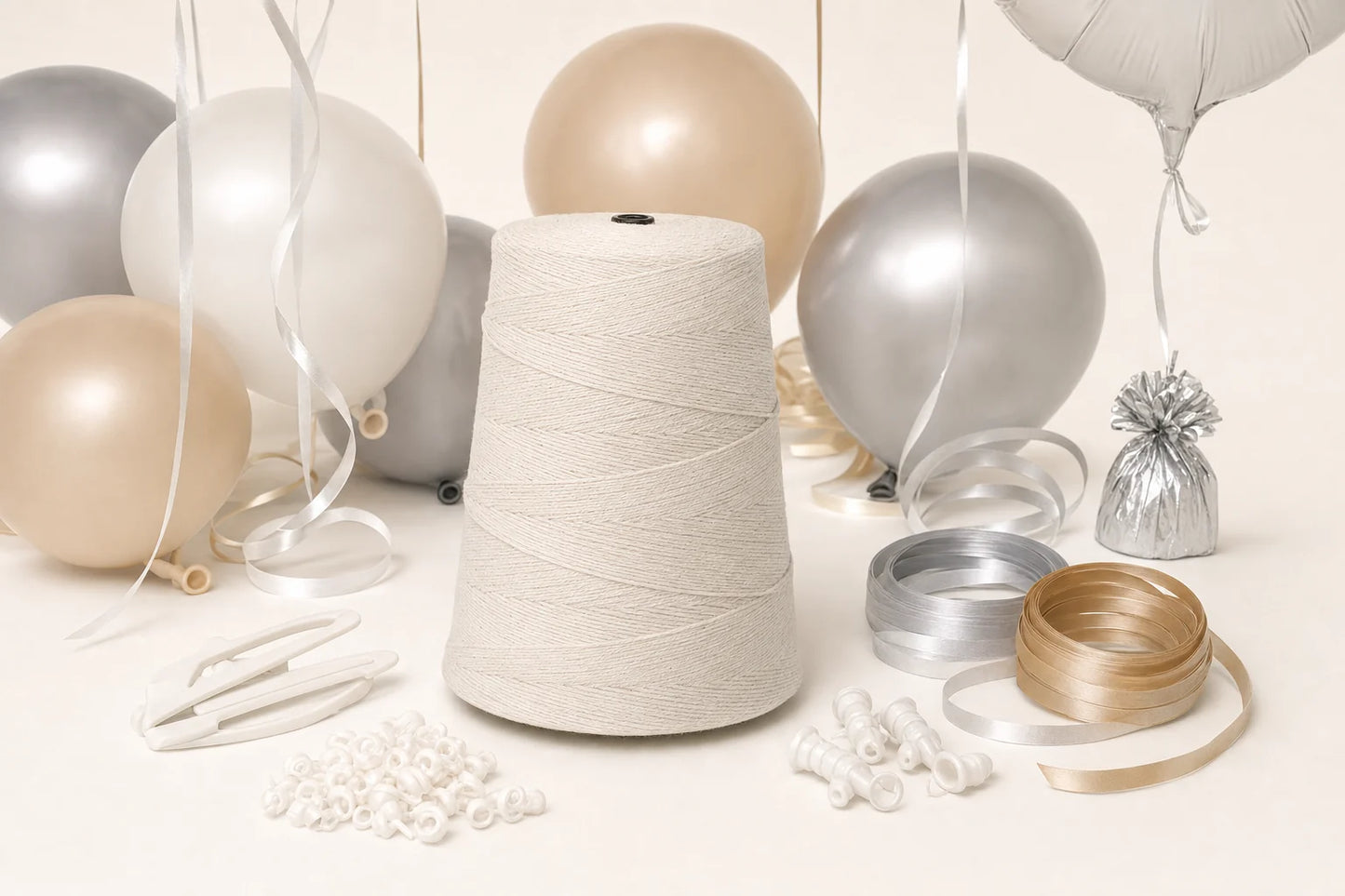 3600' Cotton Strings Cone compatible with Balloon Home balloons and accessories