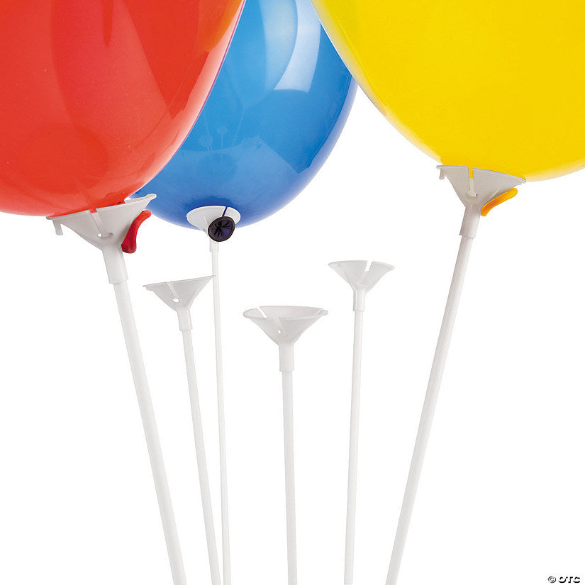 Balloon Sticks & Cups – Pack of 100