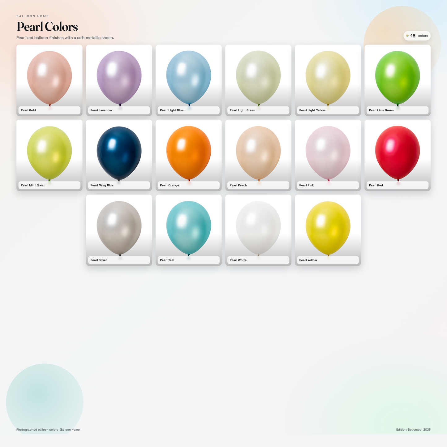 12" Plain Latex Balloons – Assorted Colors