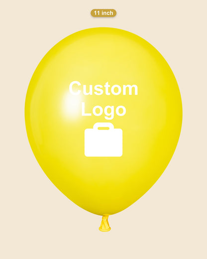 Custom 11" Logo Balloons – One-Color Print