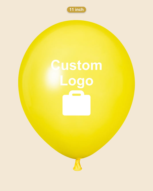 Custom 11" Logo Balloons – One-Color Print