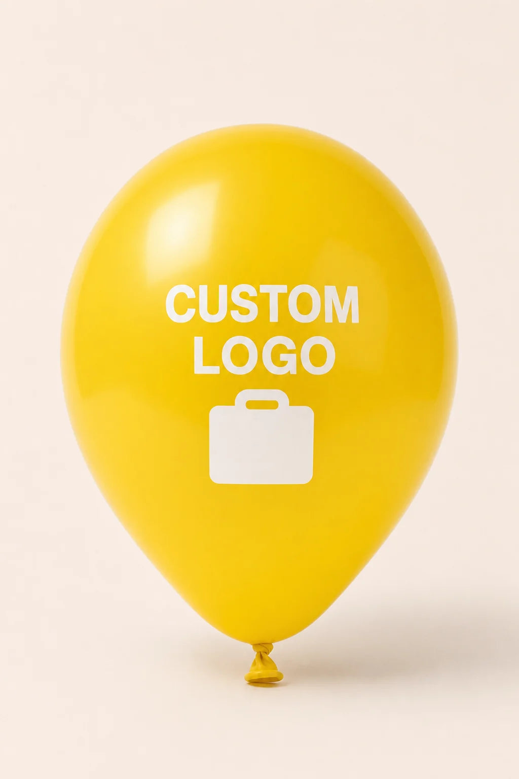 Custom 11 inch logo balloon with white one-color custom logo print