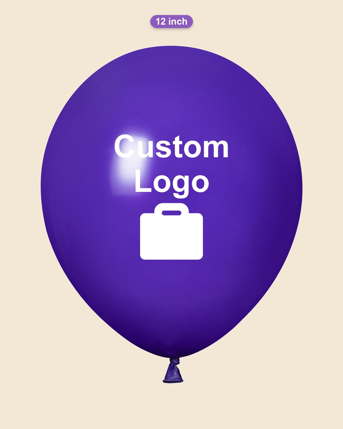 Custom 12" Logo Balloons – One-Color Print