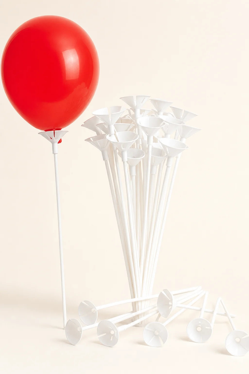 Balloon Sticks & Cups – Pack of 100 premium studio product photo