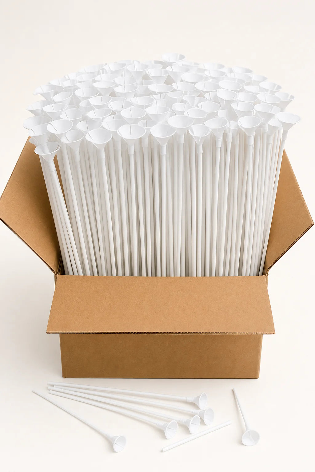 Balloon Sticks & Cups – Pack of 1000 premium studio product photo