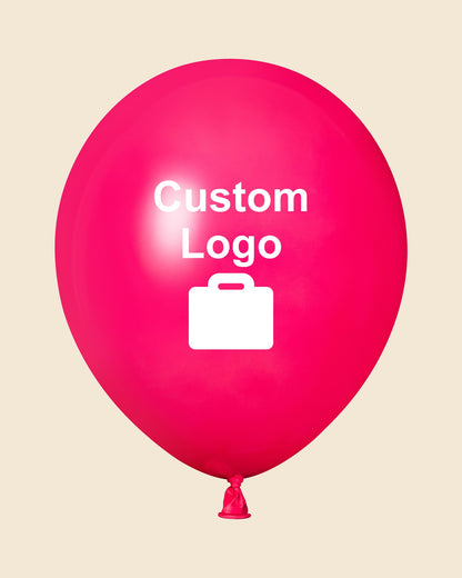 Custom 12" Logo Balloons – One-Color Print
