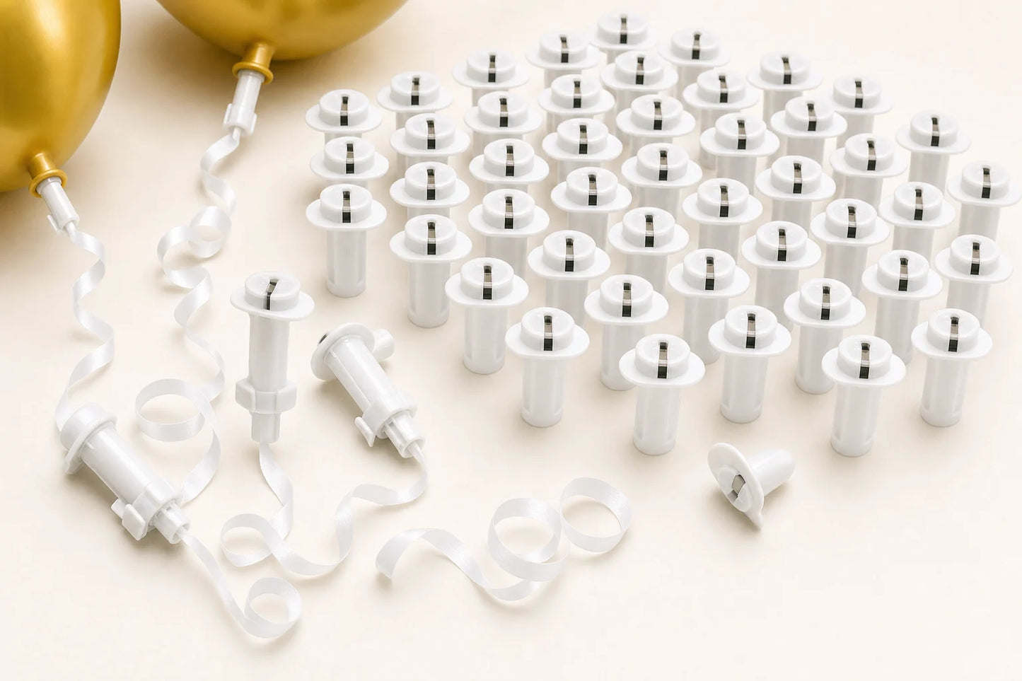 Seal-Sealing Valves with 4' Ribbons – 100 quantity and scale product image