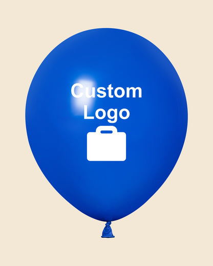 Custom 12" Logo Balloons – One-Color Print