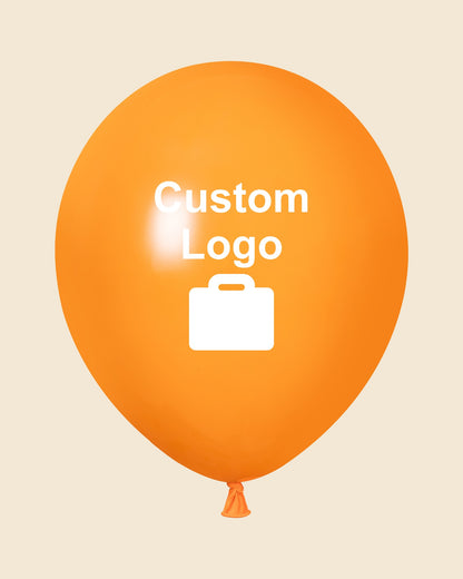 Custom 10" Logo Balloons – One-Color Print