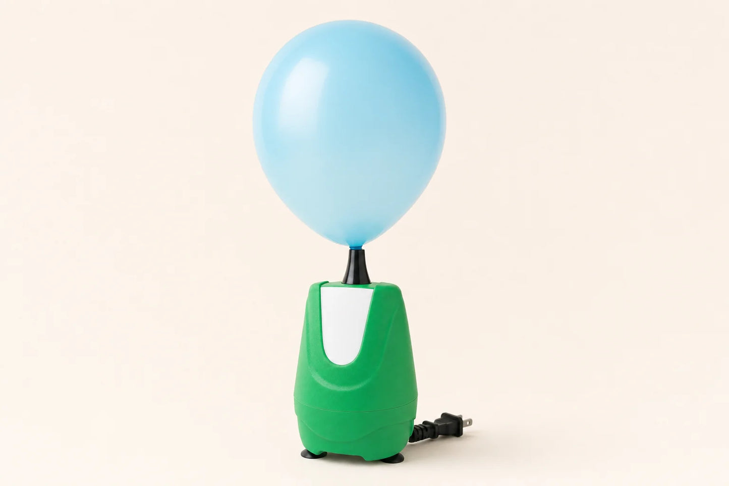 Balloon Buddy Electric Cool Air Pump shown in balloon setup use case