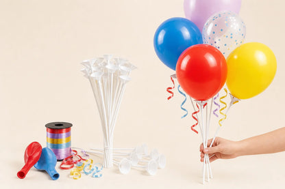 Balloon Sticks & Cups – Pack of 100 compatible with Balloon Home balloons and accessories