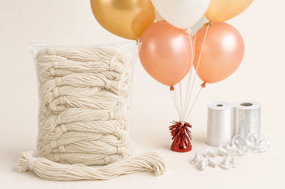 Pre-Cut 4' Cotton Balloon Strings – 1000 Count compatible with Balloon Home balloons and accessories