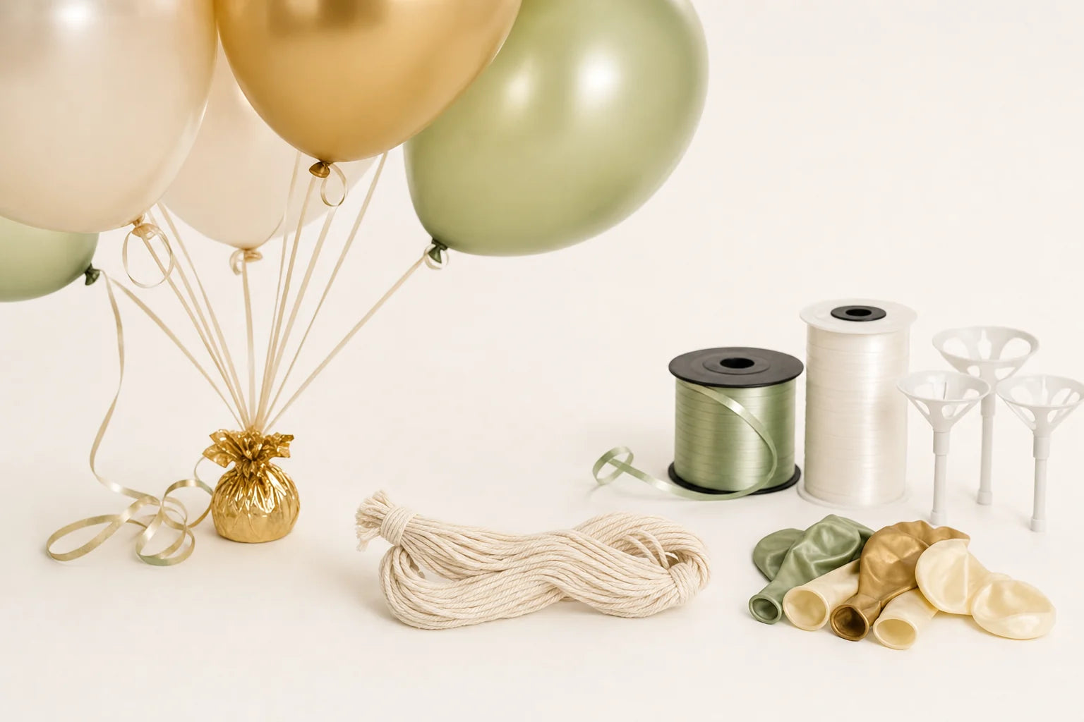 Pre-Cut 4' Cotton Balloon Strings – 144 Count compatible with Balloon Home balloons and accessories