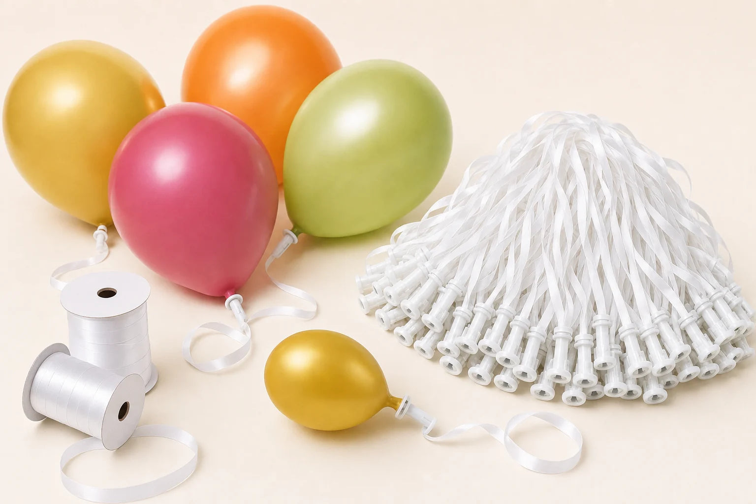 Seal-Sealing Valves with 4' Ribbons – 1000 compatible with Balloon Home balloons and accessories